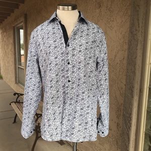 Men’s Paisley Collared Dress Shirt